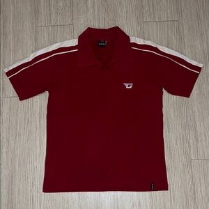 Y2K Glacier Size Small Men's Red Polo Shirt